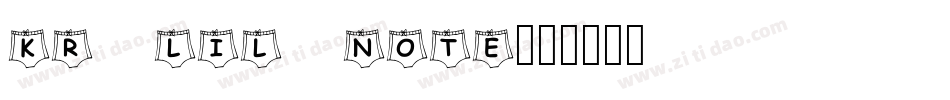 KR Lil Note字体转换